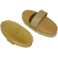 Produktbild von Borstiq Goathair Pferdebürste aus Naturmaterial in Beige und Braun Größe L