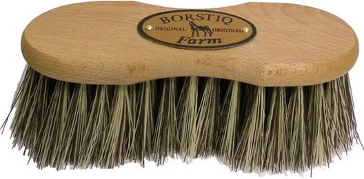 Borstiq Infini Pferdebürste aus Kunststoff in Beige und Natur – Bild 1 von 2