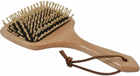 Produktbild von Borstiq Kamm aus Holz für die Mähnen- und Schweifpflege in Natur Beige
