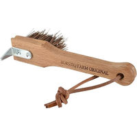 Produktbild von Borstiq Multifunktionale Hufbürste mit Strigel aus Holz in Braun und Beige