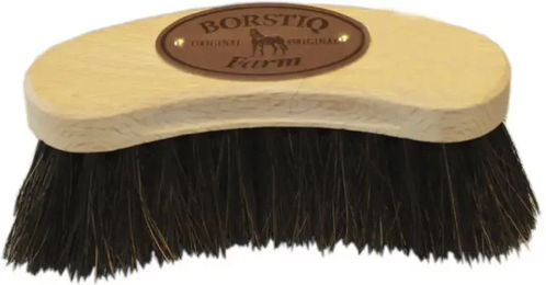 Borstiq Pferdebürste aus Arenga-Naturmaterial in Schwarz und Braun – Bild 1 von 2