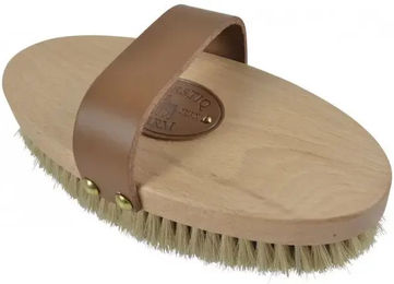 Produktbild von Borstiq Pferdebürste aus Naturhaar mit Holzgriff