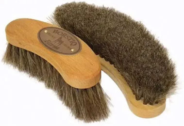 Borstiq Schweif- und Mähnenbürste aus Holz in Gelb und Braun Größe L – Bild 1 von 3