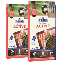 Produktbild von Bosch Active Hundefutter Adult Geflügel und Fisch zur Unterstützung von Gelenken, Immunsystem und Verdauung 30 kg (2 x 15 kg) - 2 x 15 kg