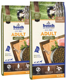 Produktbild von Bosch Adult Hundefutter mit frischem Geflügel und Hirse 30 kg - 2 x 15 kg