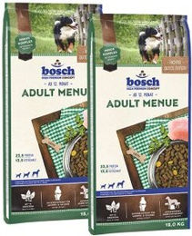 Produktbild von Bosch Adult Menue Hundefutter Geflügel und Fisch für erwachsene Hunde 2x15 kg - 2 x 15 kg