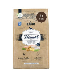 Bosch Heimat Adult Hundefutter Getreidefrei mit Huhn und Fisch 2 x 2,4 kg - 4 x 2,4 kg – Bild 1 von 1