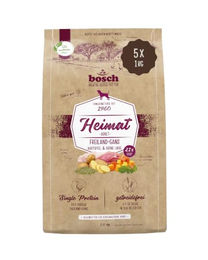 Bosch Heimat Hundefutter Adult mit frischer Freiland-Gans getreidefrei und monoprotein 5 x 1 kg - 5 x 1 kg – Bild 1 von 1