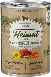 Bosch Heimat Hundefutter Adult mit regionalem Landrind Monoprotein Sensitive Stückchen in Sauce 12x400g - 12 x 400 g – Bild 1 von 3