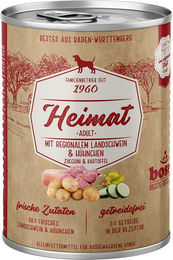 Produktbild von Bosch Heimat Hundefutter Adult Regionales Landschwein und Huhn 12x400g - 12 x 400 g