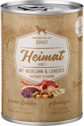 Bosch Heimat Hundefutter Adult Weidelamm und Landente Stückchen in Sauce 12x400g - 12 x 400 g – Bild 1 von 2