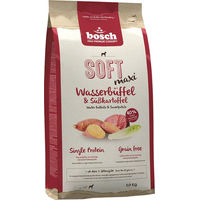 Produktbild von Bosch HPC Soft Maxi Hundetrockenfutter Wasserbüffel und Süßkartoffel getreidefrei Monoprotein für große Rassen Adult 1 kg - 1 kg