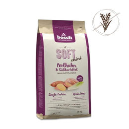 Bosch HPC Soft Mini Hundefutter Perlhuhn und Süßkartoffel Getreidefrei Monoprotein Adult 1 kg - 1 kg – Bild 1 von 13