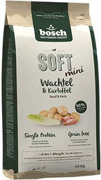 Bosch HPC Soft Mini Hundefutter Wachtel und Kartoffel Getreidefrei Monoprotein Adult 1 kg - 1 kg – Bild 1 von 13