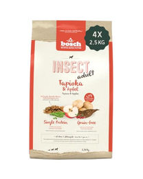 Bosch HPC Vegan & Insect Hundefutter Adult mit Insekten, Tapioka und Äpfeln, getreidefrei, 4 x 2,5 kg - 4 x 2,5 kg – Bild 1 von 1