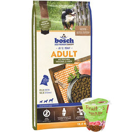 Produktbild von Bosch Hundefutter Adult Geflügel und Hirse 2x15kg