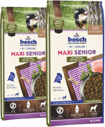 Bosch Maxi Senior Hundefutter für große Rassen mit Geflügel und Fisch zur Gewichtskontrolle 25 kg - 2 x 12,5 kg – Bild 1 von 1