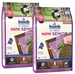 Produktbild von Bosch Mini Hundefutter Senior Geflügel glutenfrei 2x 2,5 kg - 2 x 2,5 kg