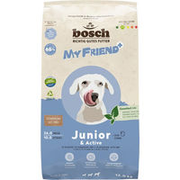 Produktbild von Bosch My Friend+ Junior & Active Hundetrockenfutter für Welpen und aktive Hunde ohne Zucker 12 kg - 12 kg