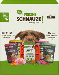 Bosch Nassfutter für Hunde Adult mit hohem Fleischanteil 8 x 250 g Beutel – Bild 1 von 1