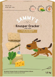 Bosch Sammy's Knusper-Cracker Hundesnacks mit Geflügel, Käse und Spinat ohne Zuckerzusatz 1 kg - 1 kg – Bild 1 von 5