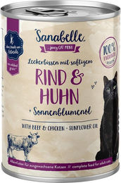 Bosch Sanabelle Katzen Nassfutter Adult Rind & Huhn Getreidefrei 6x400g - 6 x 400 g – Bild 1 von 2