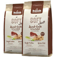 Produktbild von Bosch Soft Adult Hundefutter Land-Ente & Kartoffel Getreidefrei Monoprotein Sensitive 25 kg - 2 x 12,5 kg
