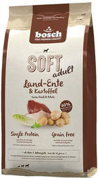 Produktbild von Bosch Soft Adult Hundetrockenfutter Land-Ente und Kartoffel getreidefrei monoprotein 12,5 kg - 12,5 kg