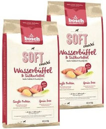 Produktbild von Bosch Soft Maxi Hundefutter Adult Wasserbüffel und Süßkartoffel Getreidefrei Monoprotein Sensitive 2x12,5 kg - 2 x 12,5 kg