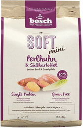 Produktbild von Bosch SOFT Mini Hundefutter Kroketten Perlhuhn und Süßkartoffel Adult 4 x 2,5kg