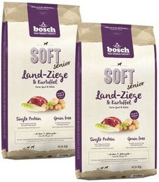 Produktbild von Bosch Soft Senior Hundefutter Land-Ziege & Kartoffel Getreidefrei Monoprotein 2x12,5 kg - 2 x 12,5 kg