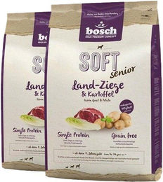 Produktbild von Bosch Soft Senior Hundefutter Ziege und Kartoffel getreidefrei hypoallergen 25 kg - 2 x 12,5 kg