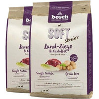 Produktbild von Bosch Soft Senior Hundefutter Ziege und Kartoffel getreidefrei hypoallergen 25 kg - 2 x 12,5 kg