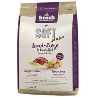 Produktbild von Bosch Soft Senior Hundefutter Ziege und Kartoffel getreidefrei monoprotein 2,5 kg - 3 x 2,5 kg