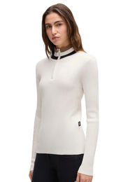 Produktbild von BOSS Equestrian Abigal Signature Pullover für Damen in Soft Cream Weiß