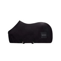 Produktbild von BOSS Equestrian Abschwitzdecke Logo Black aus Fleece in Schwarz