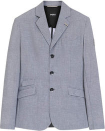 BOSS Equestrian Adrian Turnierjacket für Herren in Grau Silber aus Polyamid und Elasthan Größe XS – Bild 1 von 4