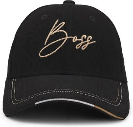 Produktbild von Boss Equestrian Baseballkappe für Damen aus Cord in Schwarz 55 cm