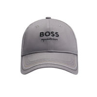 Produktbild von BOSS Equestrian Cap mit Stickerei in Grau aus Leder