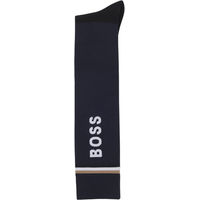 Produktbild von BOSS Equestrian Chelsea Socken aus Baumwolle mit Logo in Blau oder Schwarz Größe 39/42