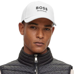 BOSS Equestrian Classic Cap Weiß aus Polyester – Bild 1 von 3