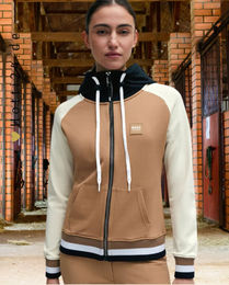 Produktbild von BOSS Equestrian Damen Cardigan Riva Beige aus Baumwolle