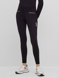 BOSS Equestrian Damen Reithose Heather Classic Full-Grip Schwarz M – Bild 1 von 1