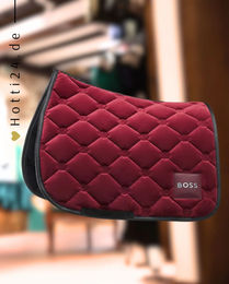 Produktbild von BOSS Equestrian Dressurschabracke Velvet Cabernet Rot Velours