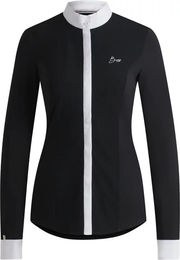 Produktbild von Boss Equestrian Emma Reitshirt Damen Langarm Schwarz Baumwolle Größe M