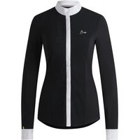 Produktbild von Boss Equestrian Emma Reitshirt Damen Langarm Schwarz Baumwolle Größe M