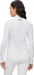 BOSS Equestrian Emma Turnierbluse Damen Weiß Polyamid Größe M – Bild 1 von 4