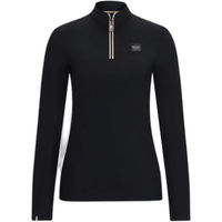 Produktbild von Boss Equestrian Frances Reitturnbluse für Damen in Schwarz mit Kunstleder-Details