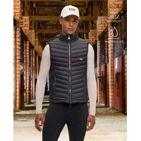 Produktbild von BOSS Equestrian Herren Weste Bruce Monogram Schwarz wasserdicht aus Nylon