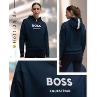 Produktbild von BOSS Equestrian Hoodie Faye Kapuzenpullover Blau aus Baumwolle